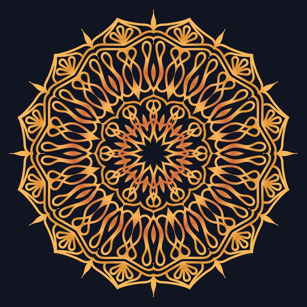 Decorative elements luxury ornament pattern gradient mandala design vector