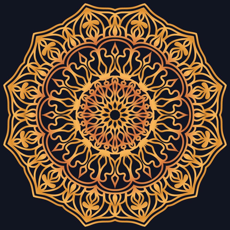 Decorative elements luxury ornament pattern gradient mandala design vector
