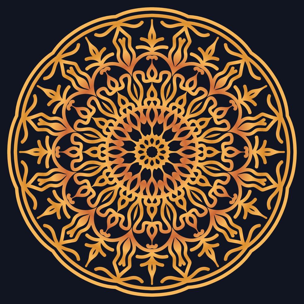 Decorative elements luxury ornament pattern gradient mandala design vector
