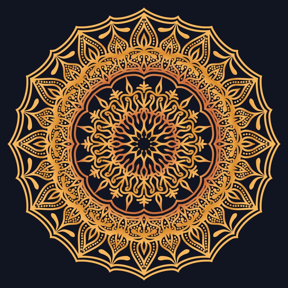 Decorative elements luxury ornament pattern gradient mandala design vector