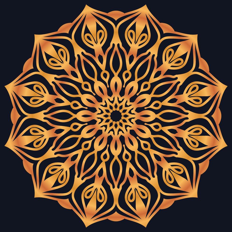 Decorative elements luxury ornament pattern gradient mandala design vector