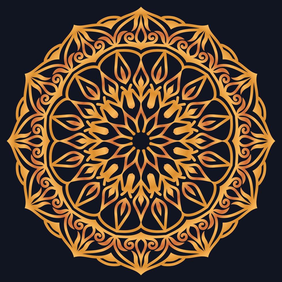 Decorative elements luxury ornament pattern gradient mandala design vector