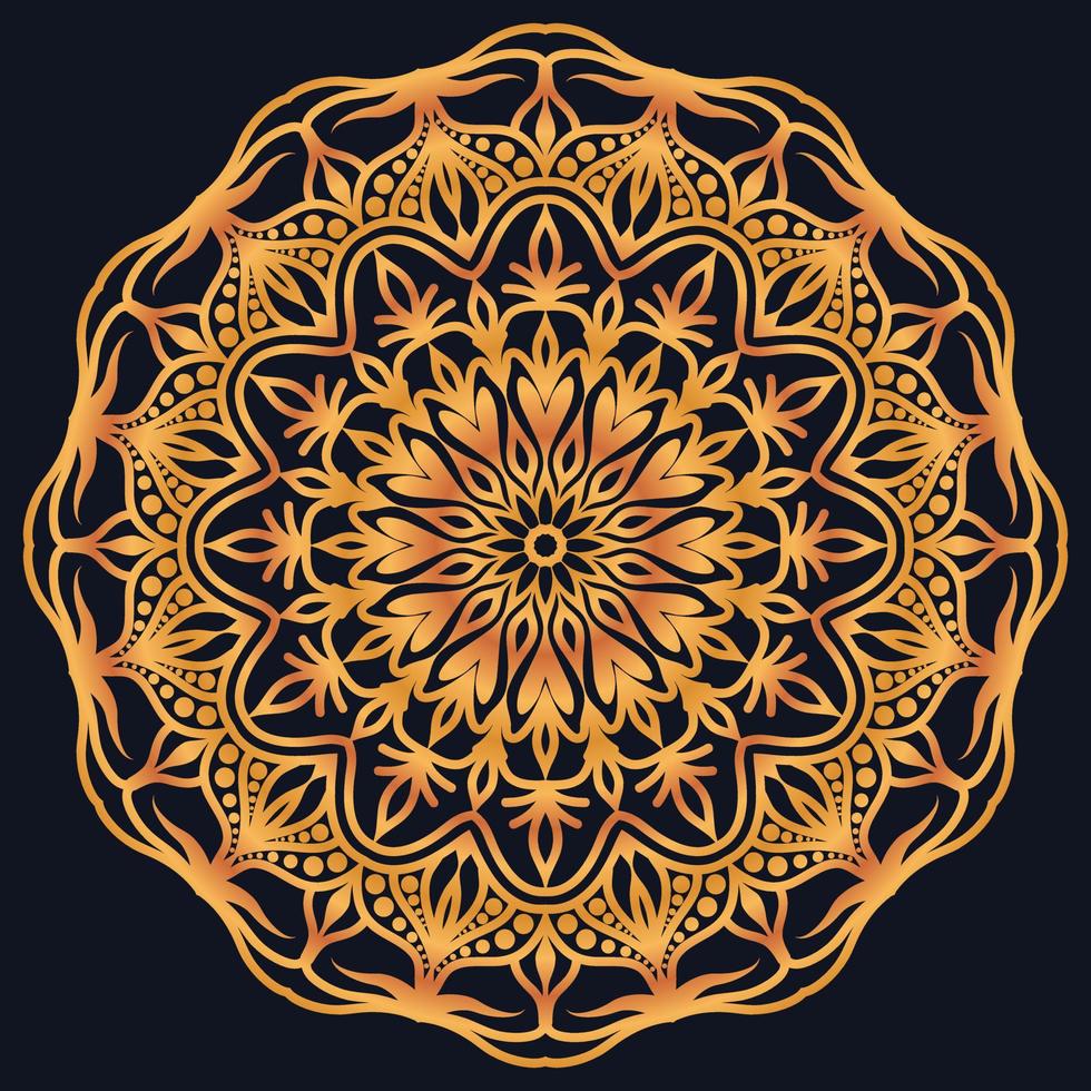 Decorative elements luxury ornament pattern gradient mandala design vector