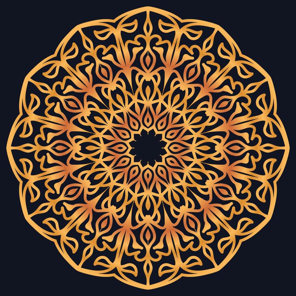 Decorative elements luxury ornament pattern gradient mandala design vector
