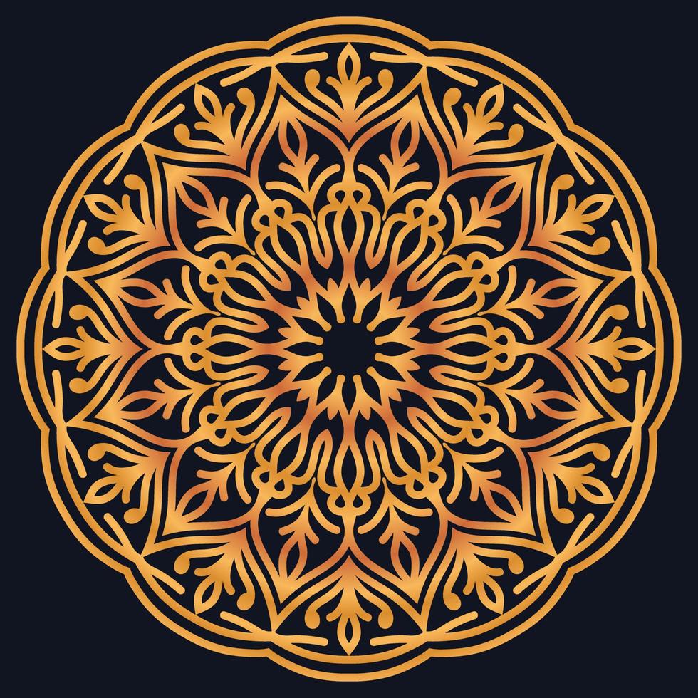 Decorative elements luxury ornament pattern gradient mandala design vector