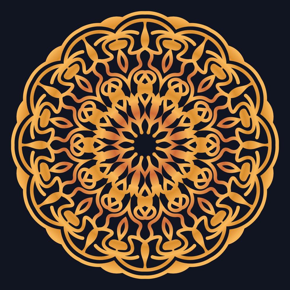 Decorative elements luxury ornament pattern gradient mandala design vector
