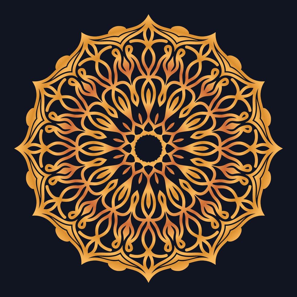Decorative elements luxury ornament pattern gradient mandala design vector