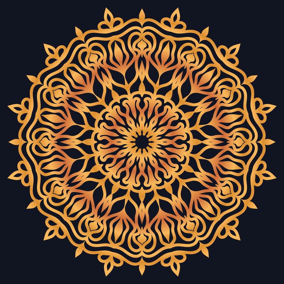 Decorative elements luxury ornament pattern gradient mandala design vector