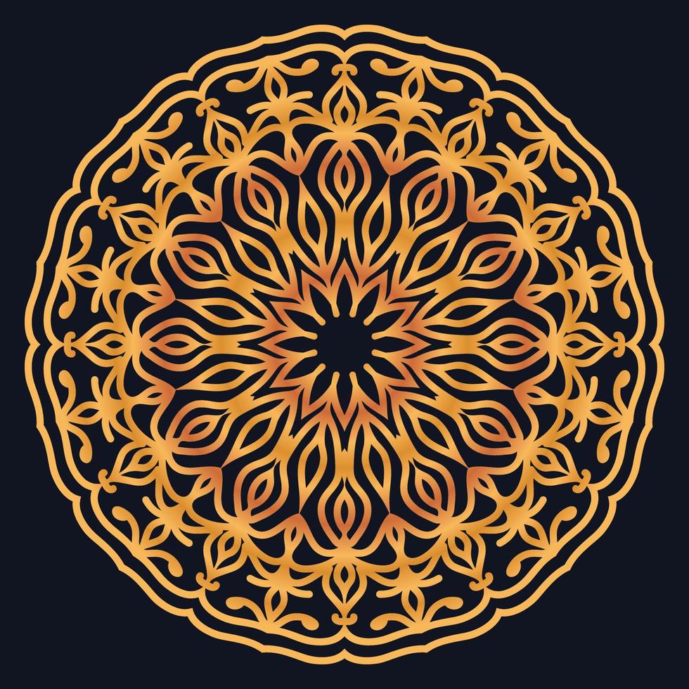 Decorative elements luxury ornament pattern gradient mandala design vector