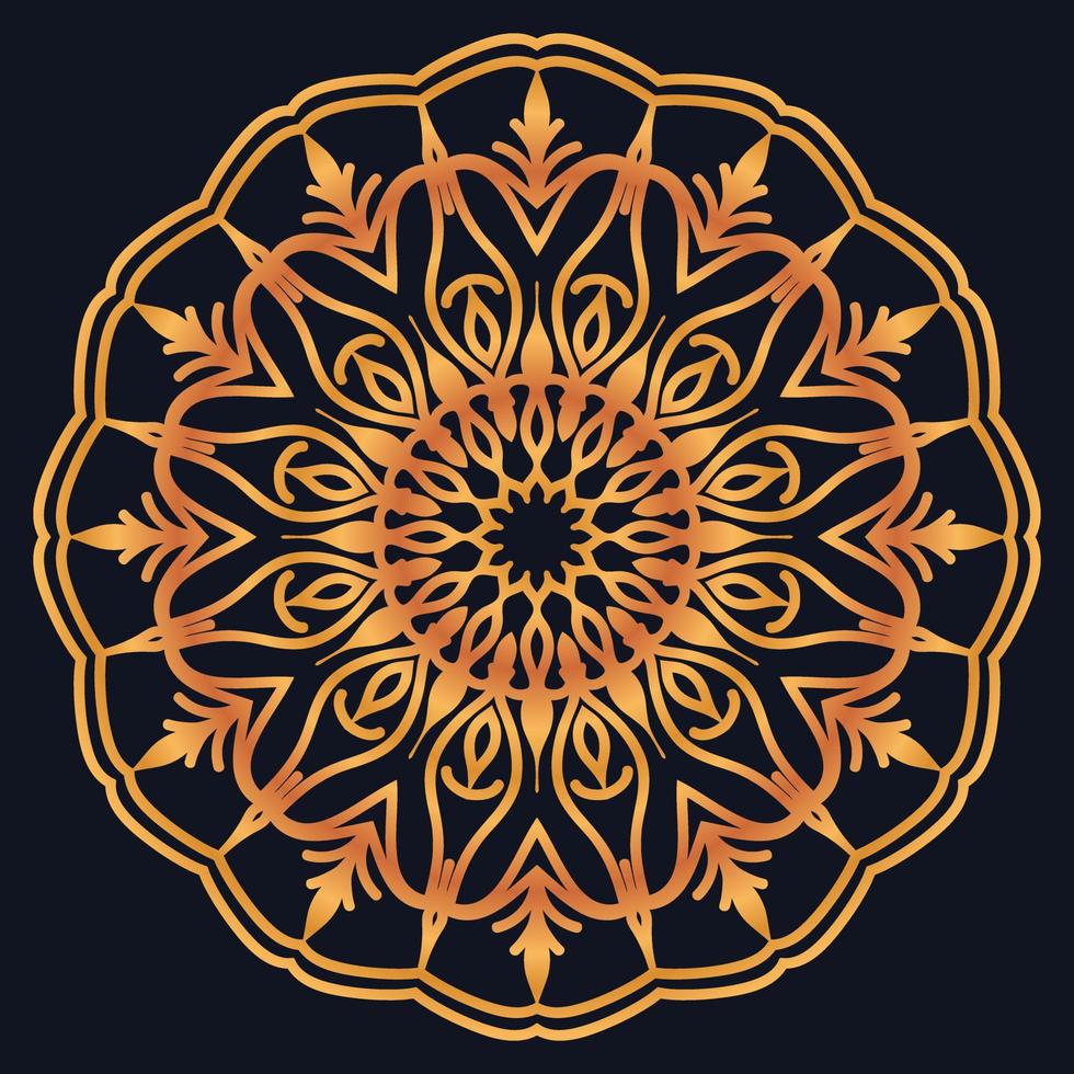 Decorative elements luxury ornament pattern gradient mandala design vector
