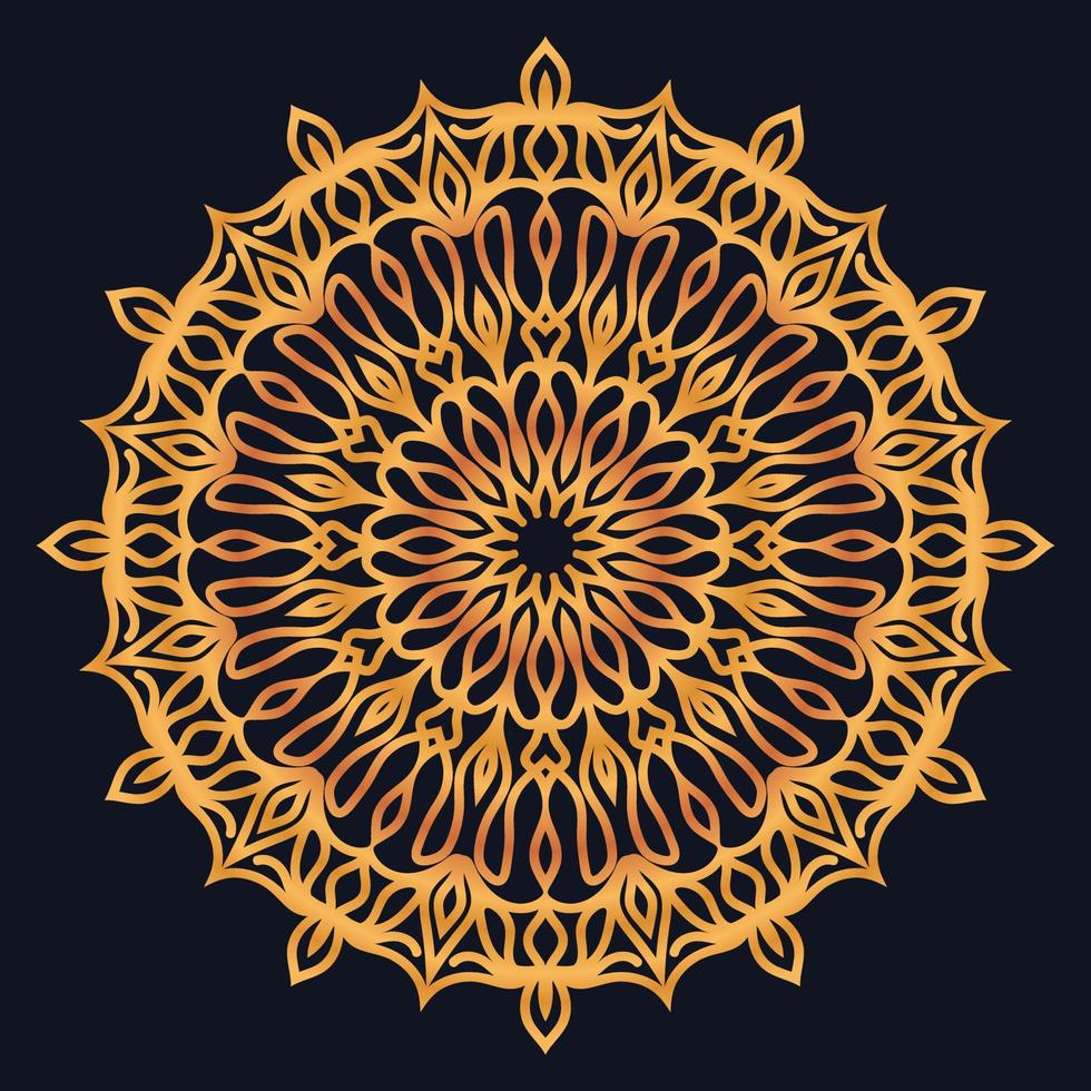 Decorative elements luxury ornament pattern gradient mandala design vector