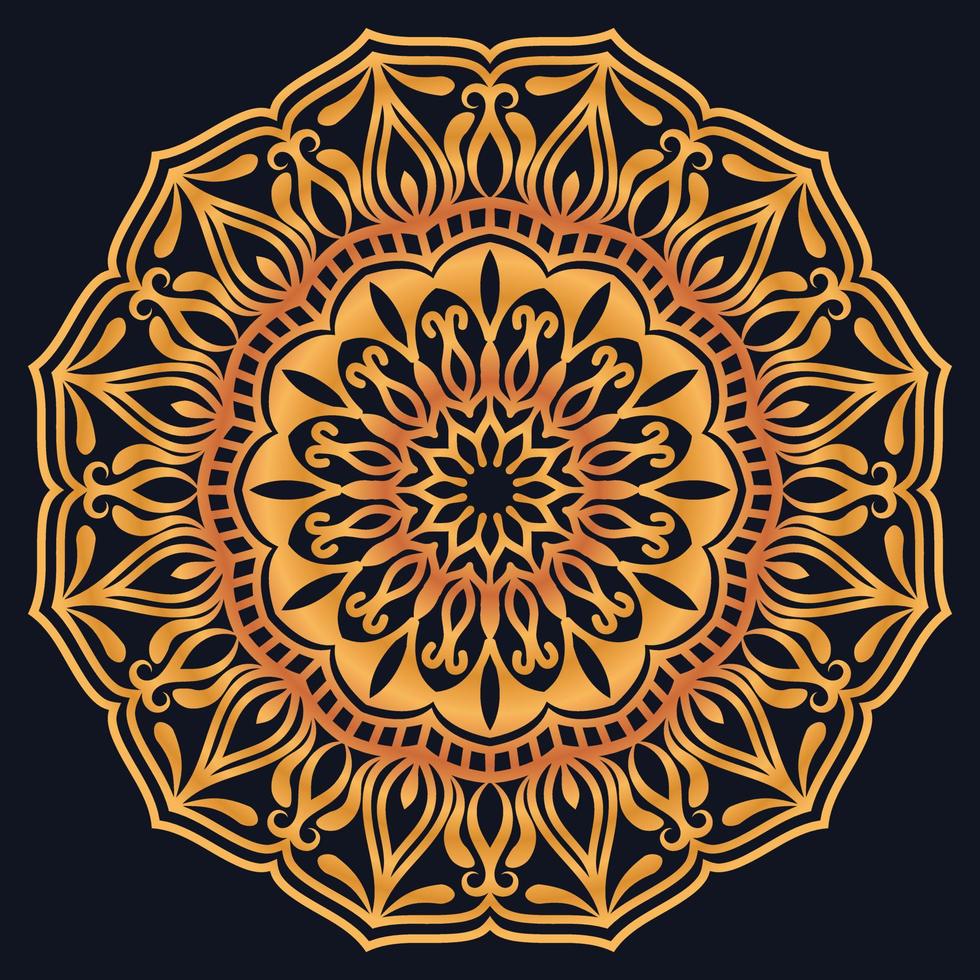 Decorative elements luxury ornament pattern gradient mandala design vector