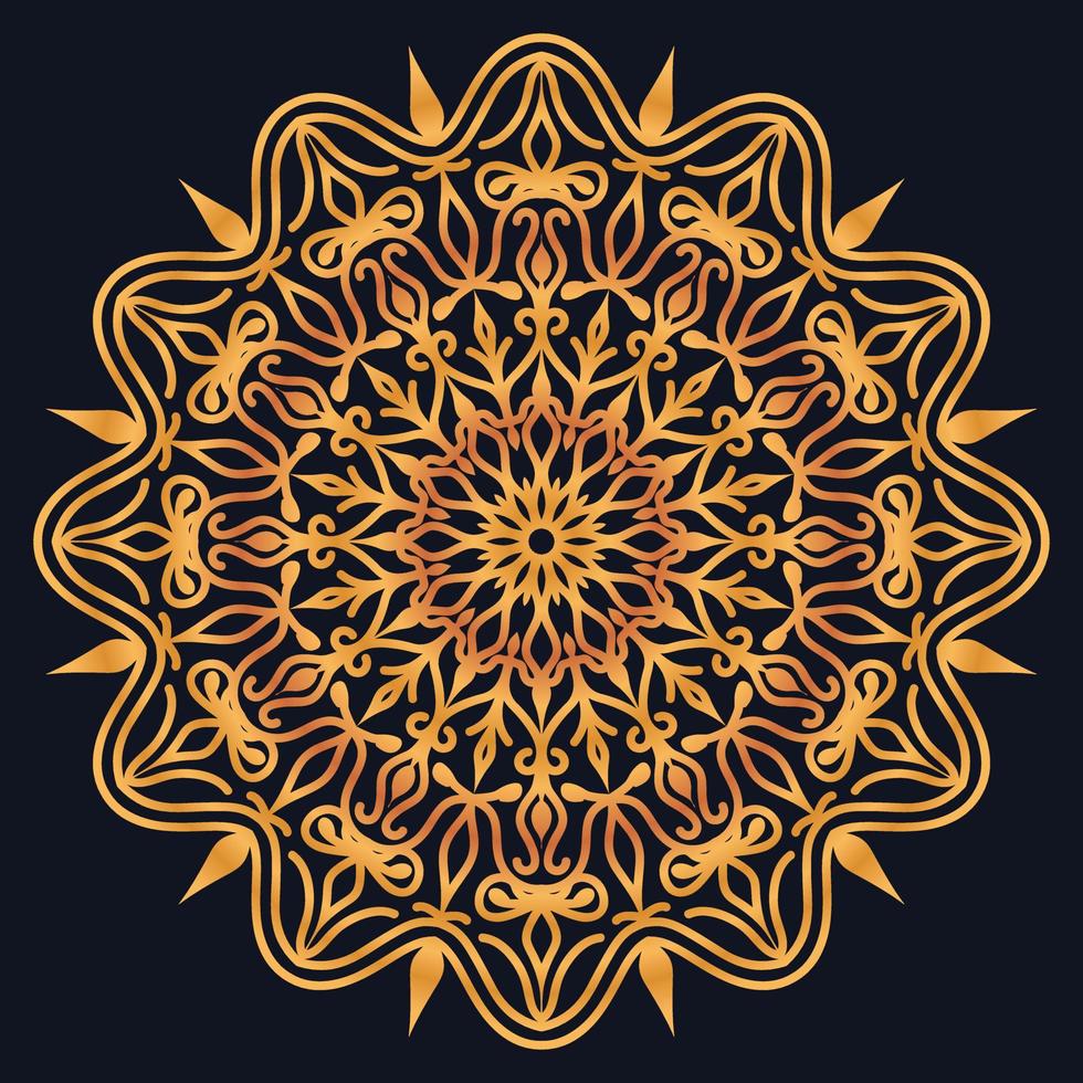 Decorative elements luxury ornament pattern gradient mandala design vector