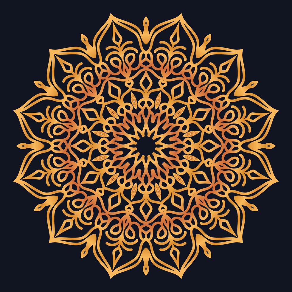Decorative elements luxury ornament pattern gradient mandala design vector