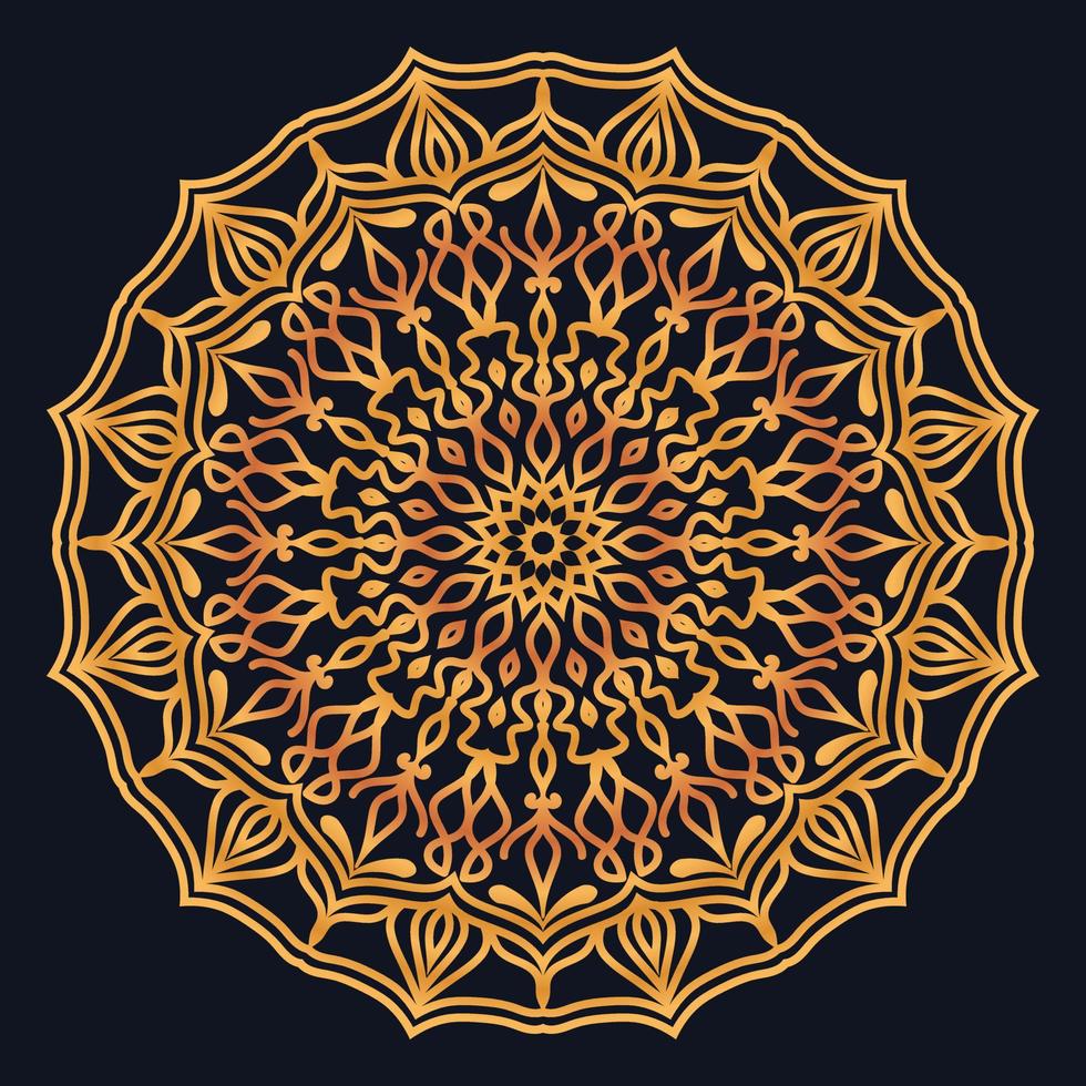 Decorative elements luxury ornament pattern gradient mandala design vector