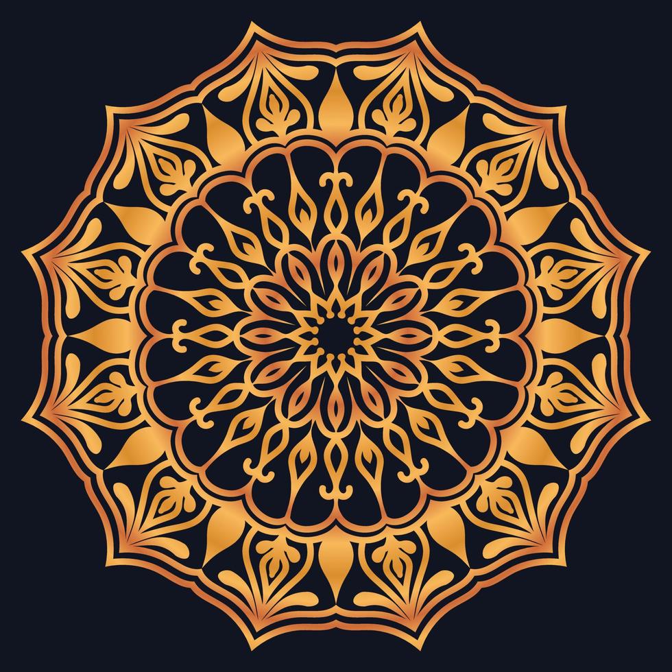 Decorative elements luxury ornament pattern gradient mandala design vector