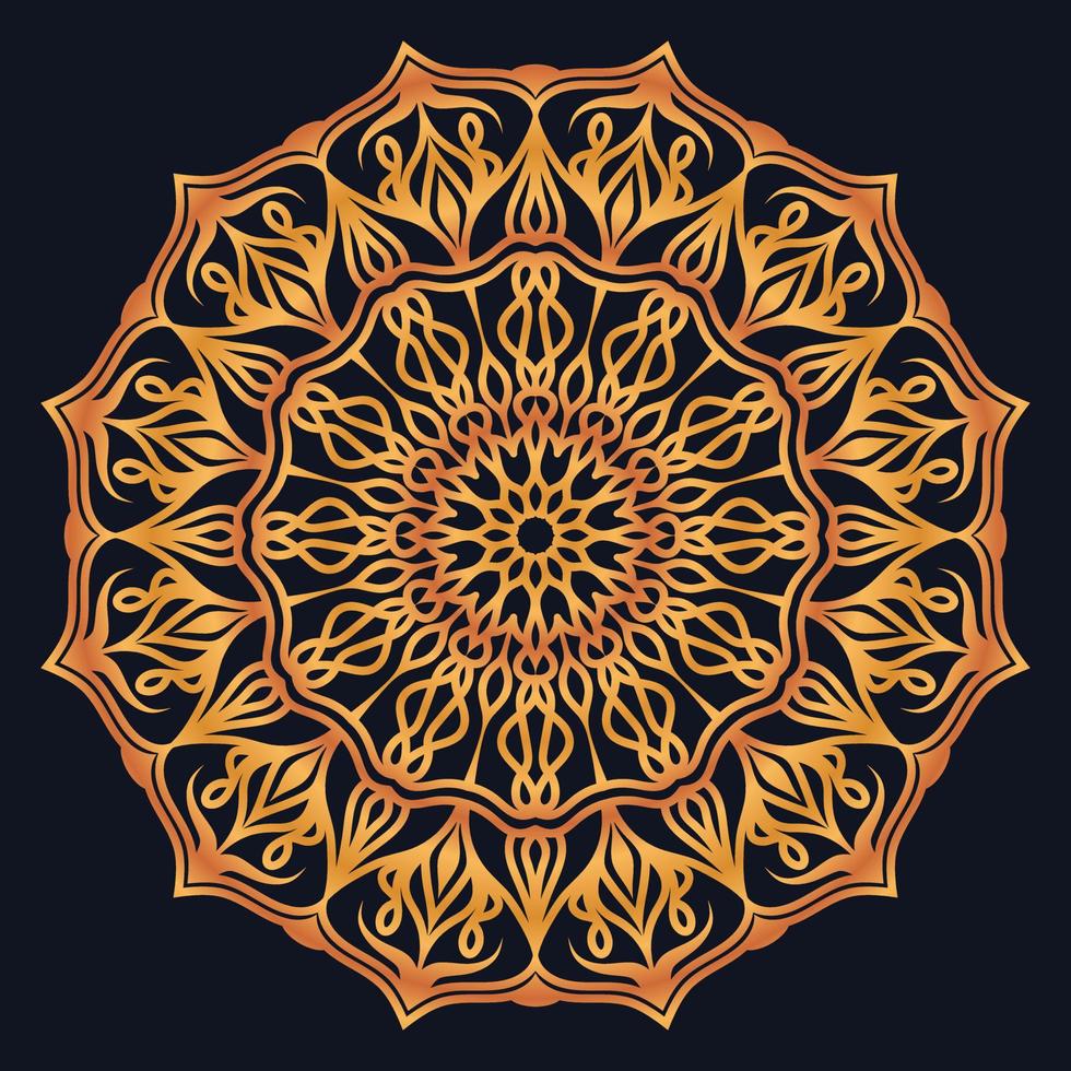Decorative elements luxury ornament pattern gradient mandala design vector