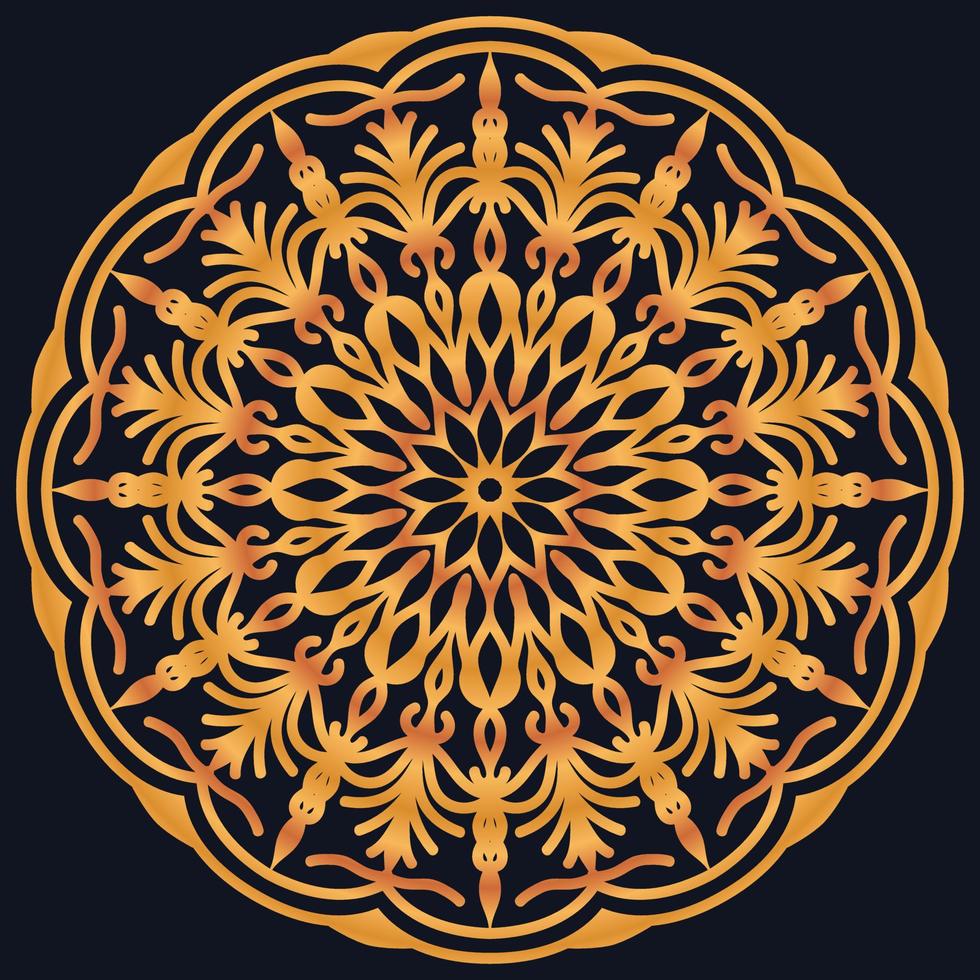 Decorative elements luxury ornament pattern gradient mandala design vector