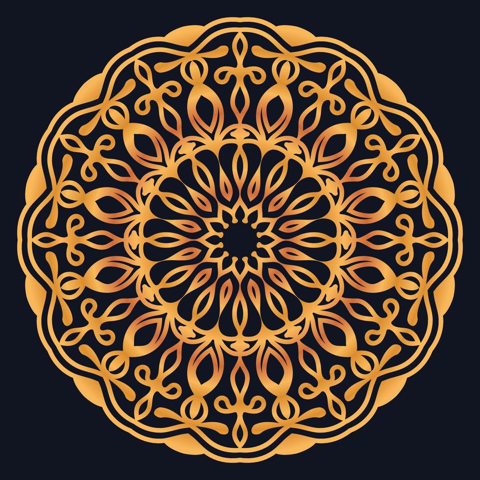 Decorative elements luxury ornament pattern gradient mandala design vector