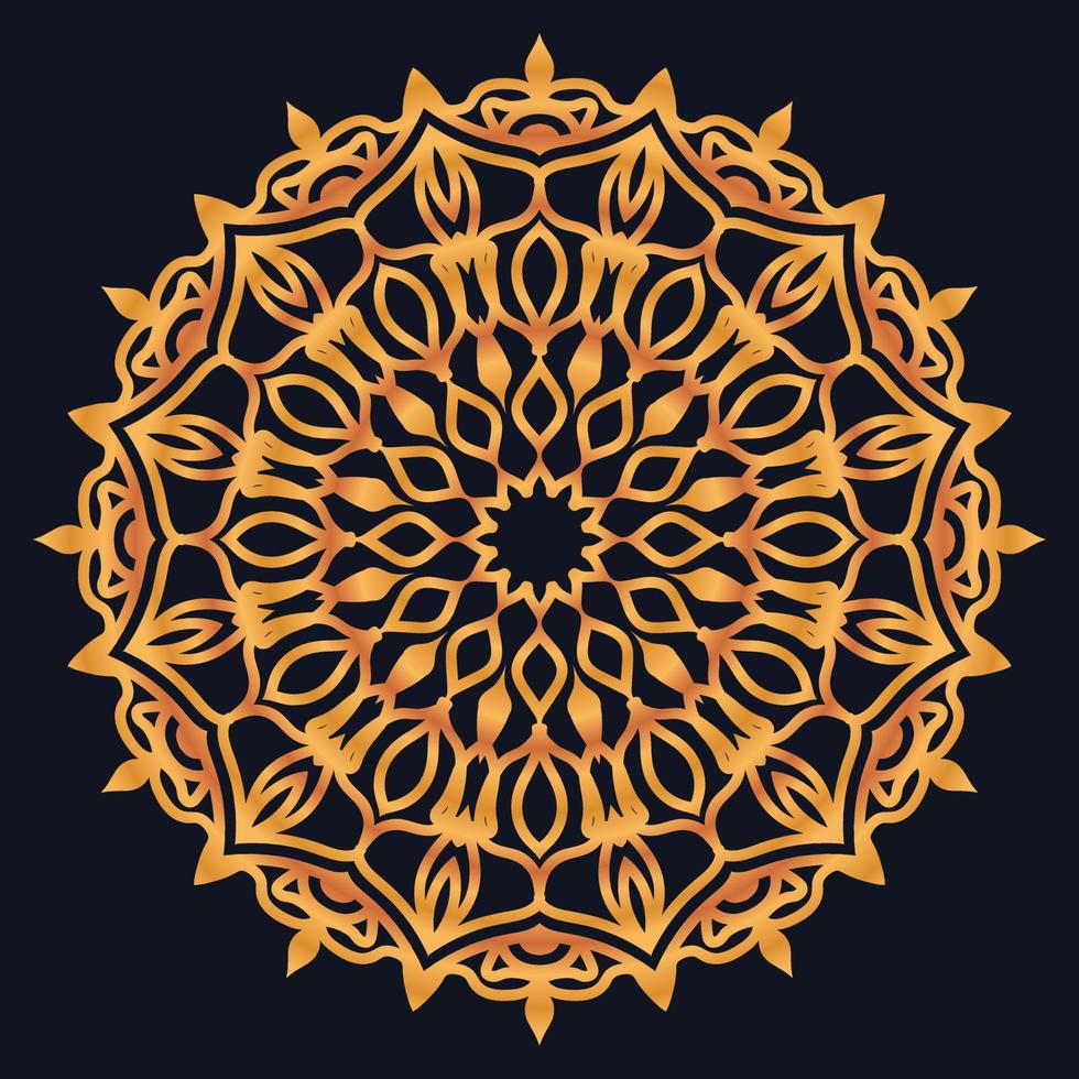 Decorative elements luxury ornament pattern gradient mandala design vector