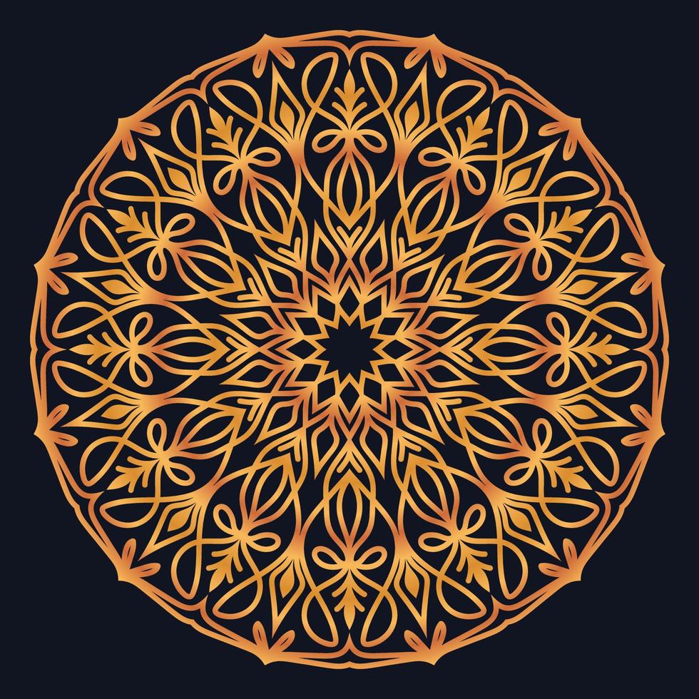Decorative elements luxury ornament pattern gradient mandala design vector