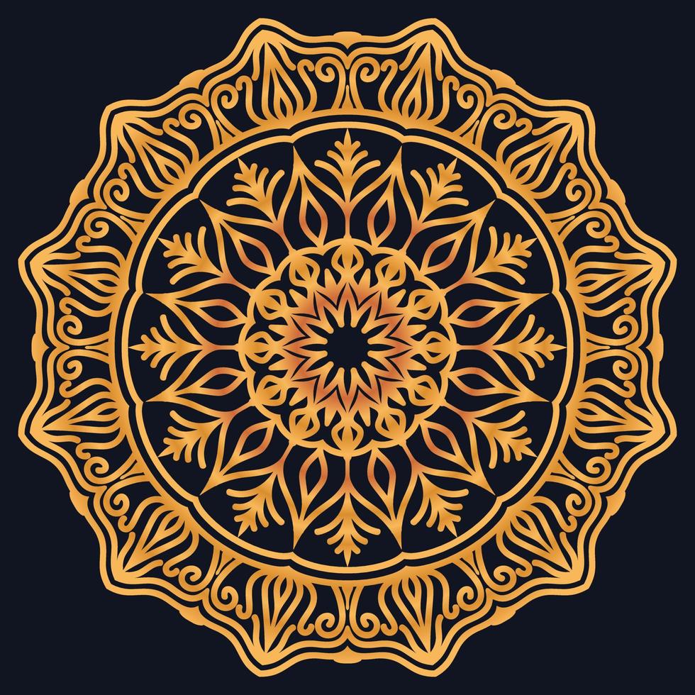 Decorative elements luxury ornament pattern gradient mandala design vector