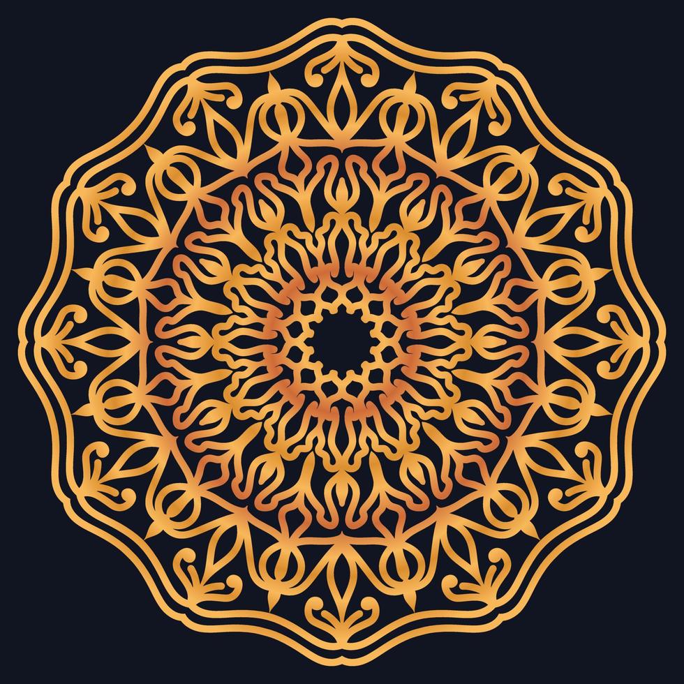 Decorative elements luxury ornament pattern gradient mandala design vector