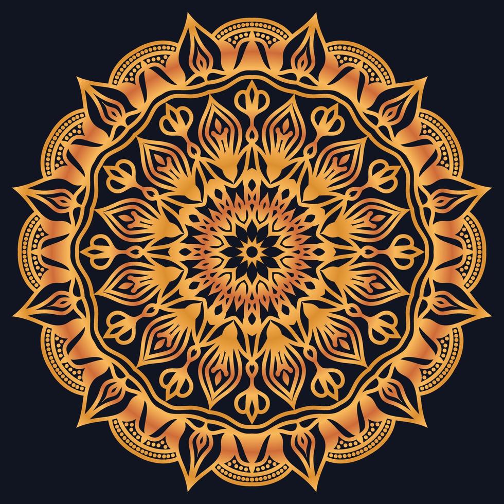 Decorative elements luxury ornament pattern gradient mandala design vector