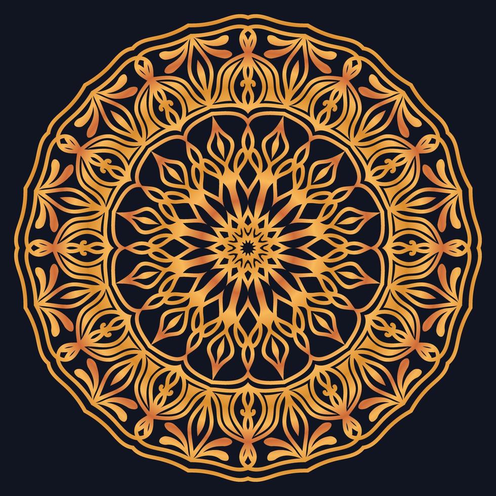 Decorative elements luxury ornament pattern gradient mandala design vector