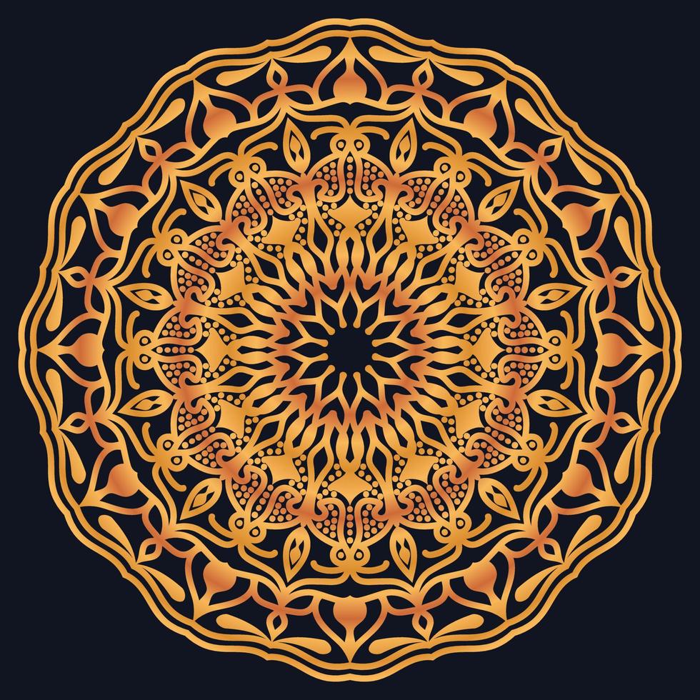 Decorative elements luxury ornament pattern gradient mandala design vector