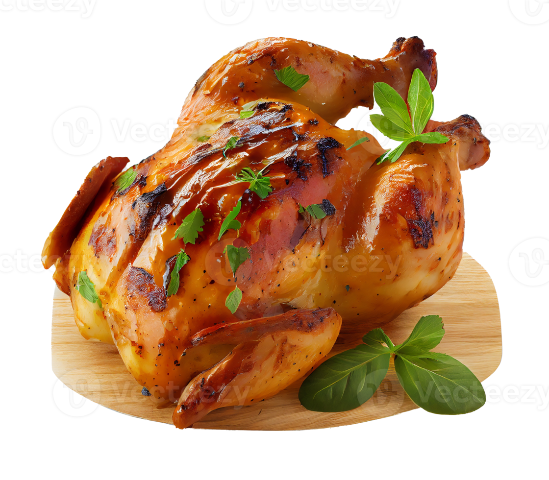 delicioso grelhado frango Cortar fora png