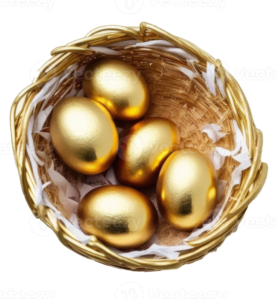 Cute Easter Eggs Isolated. png