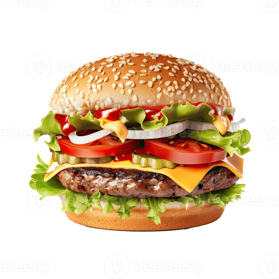 Beef burger isolated 21665613 png