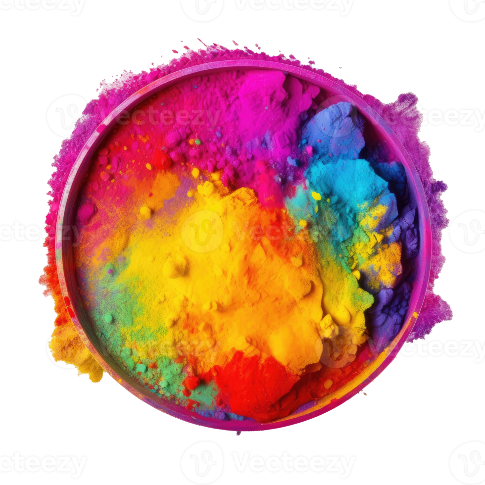 Vivid colorful powder splash. png