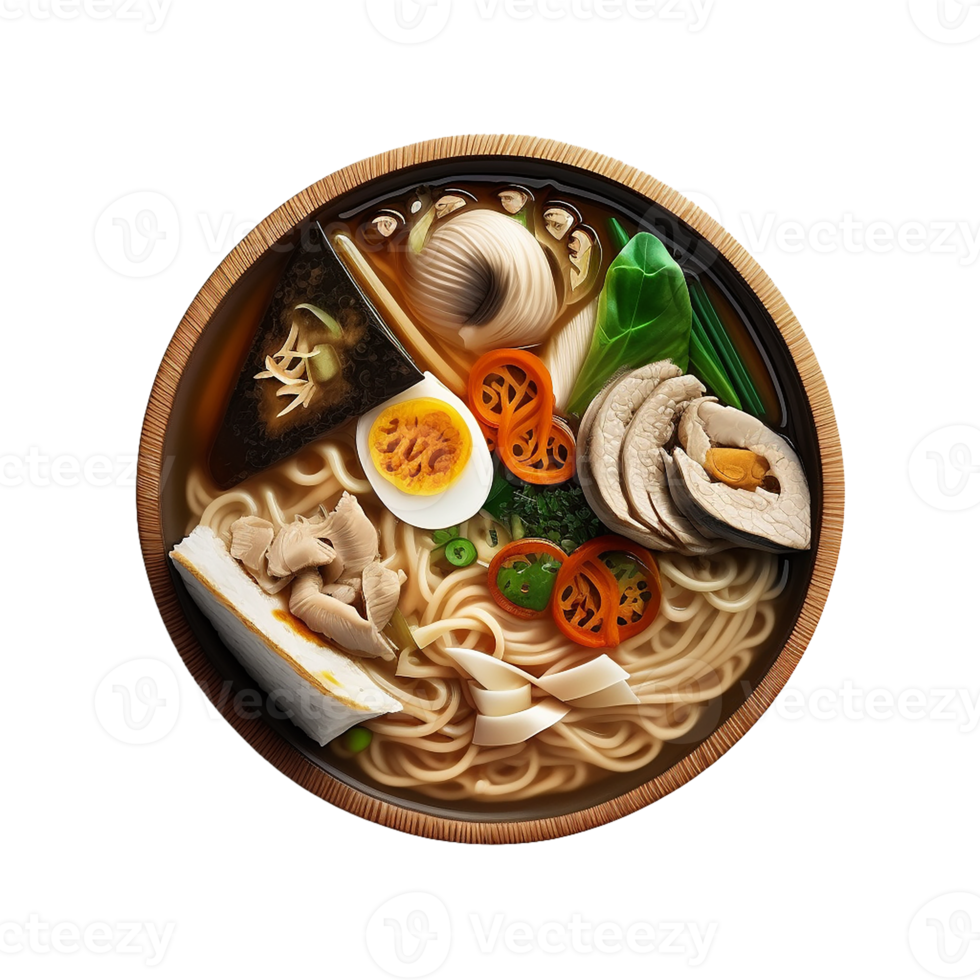 Japanese noodle ramen bowl png