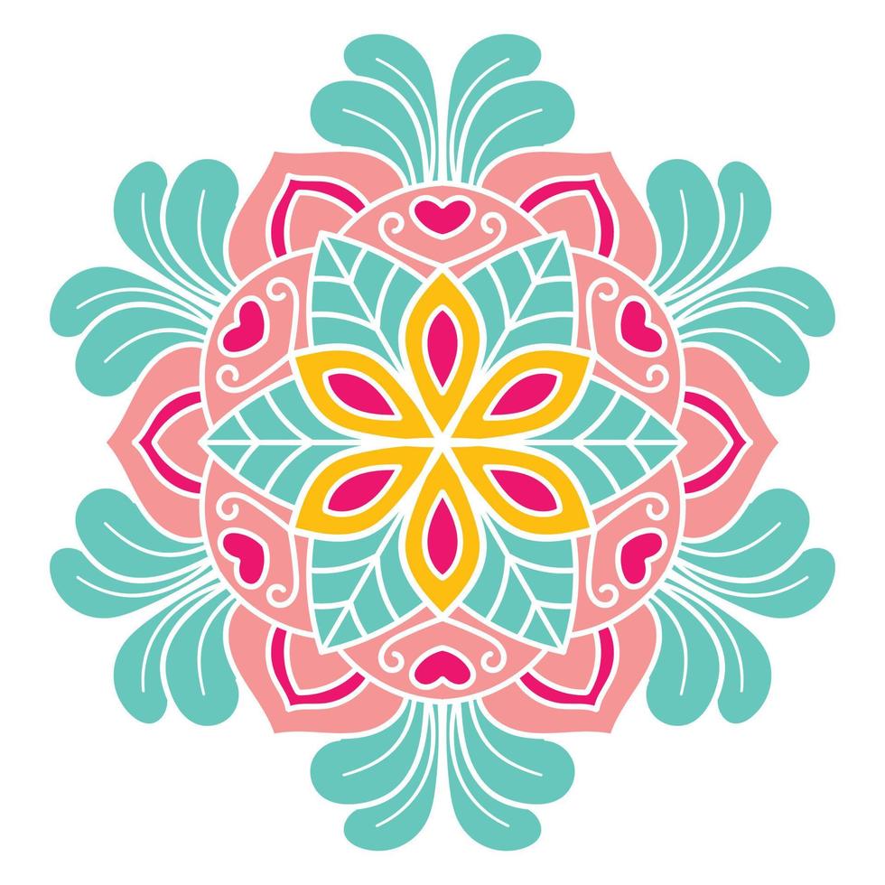 vector mano dibujado garabatear mándala colorante mándala blanco contorno floral mandala para alheña, mehndi, tatuaje, y decoración. vector ilustración.