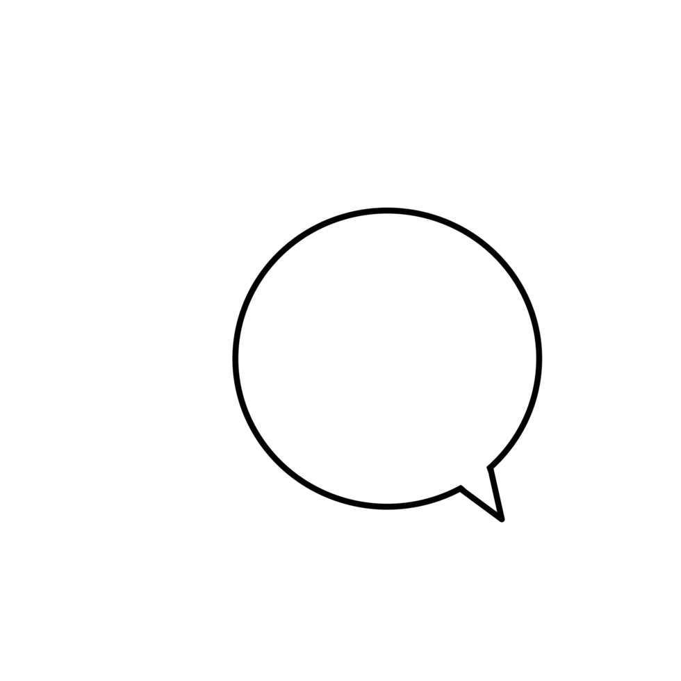 nero e bianca Chiacchierare icona impostato per comunicazione png