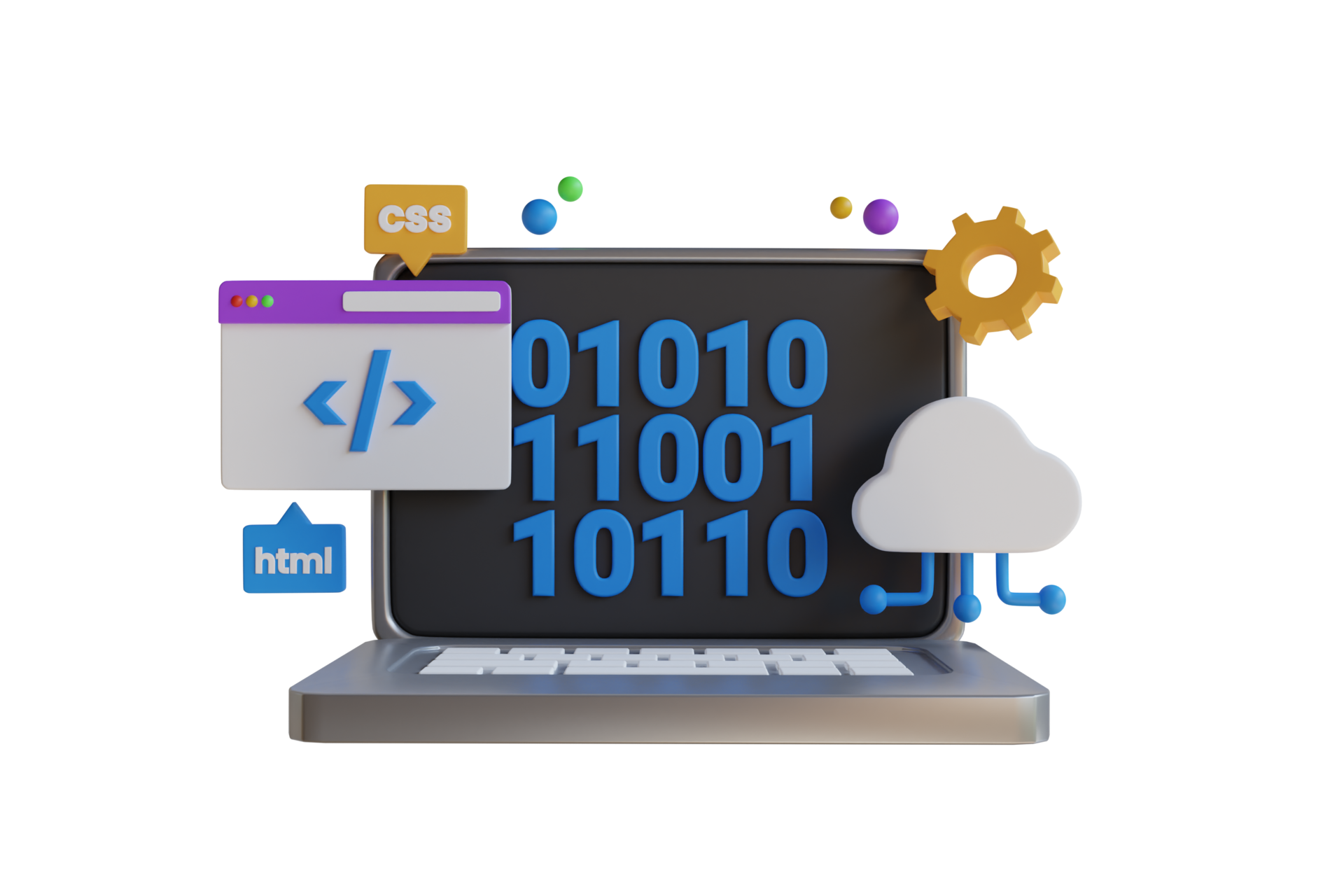3D Illustration Of Website Programming 3D Render Web Development 3d-illustration-of-website-programming-3d-render-web-development