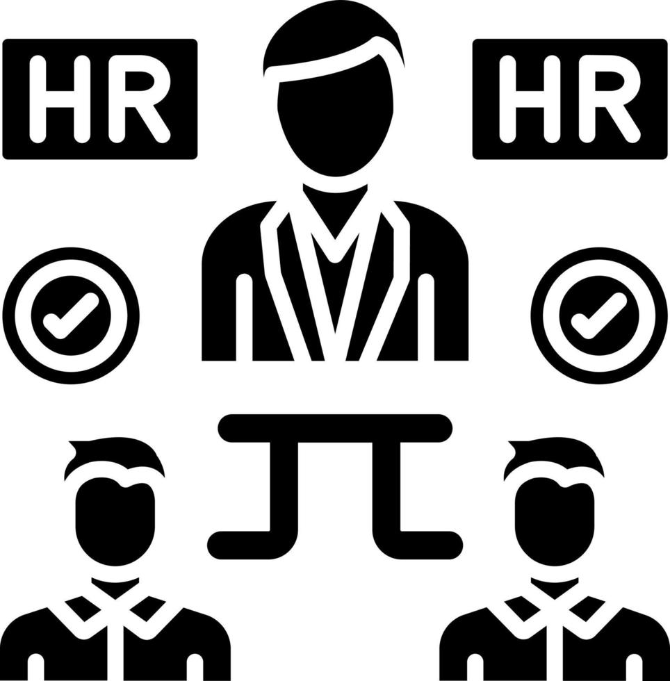 Hiring Manager Icon Style vector