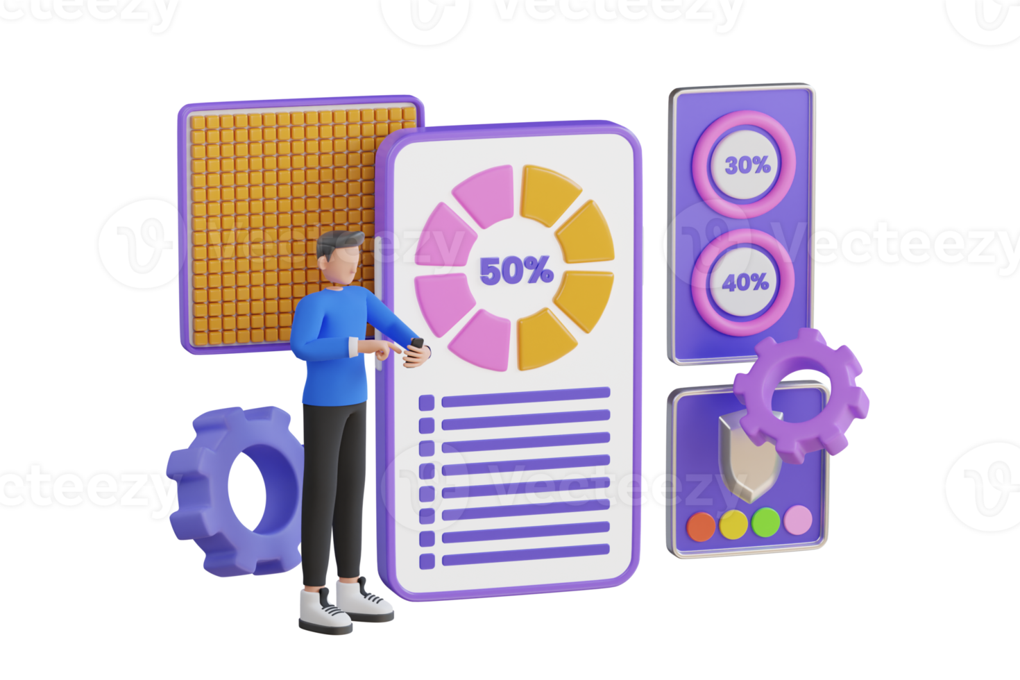 3d illustration av uppdatering systemet. systemet programvara uppdatering och uppgradera begrepp. uppdatering bearbeta. Installera ny programvara, rörelse systemet. png