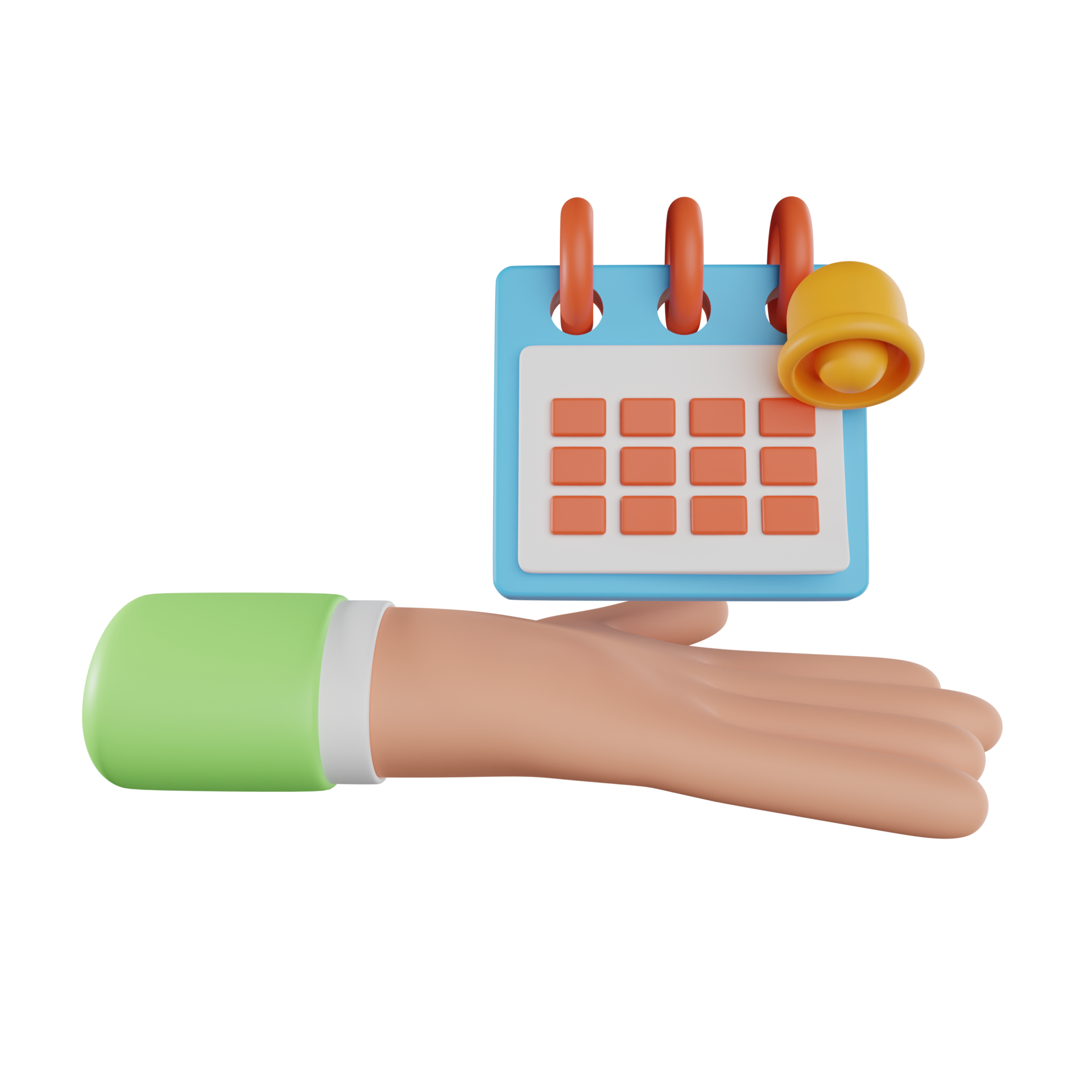 3D Hand Holding Calendar And Bell Notification Meeting Plan Concept to-do-list-schedule-planner-apps-on-google-play