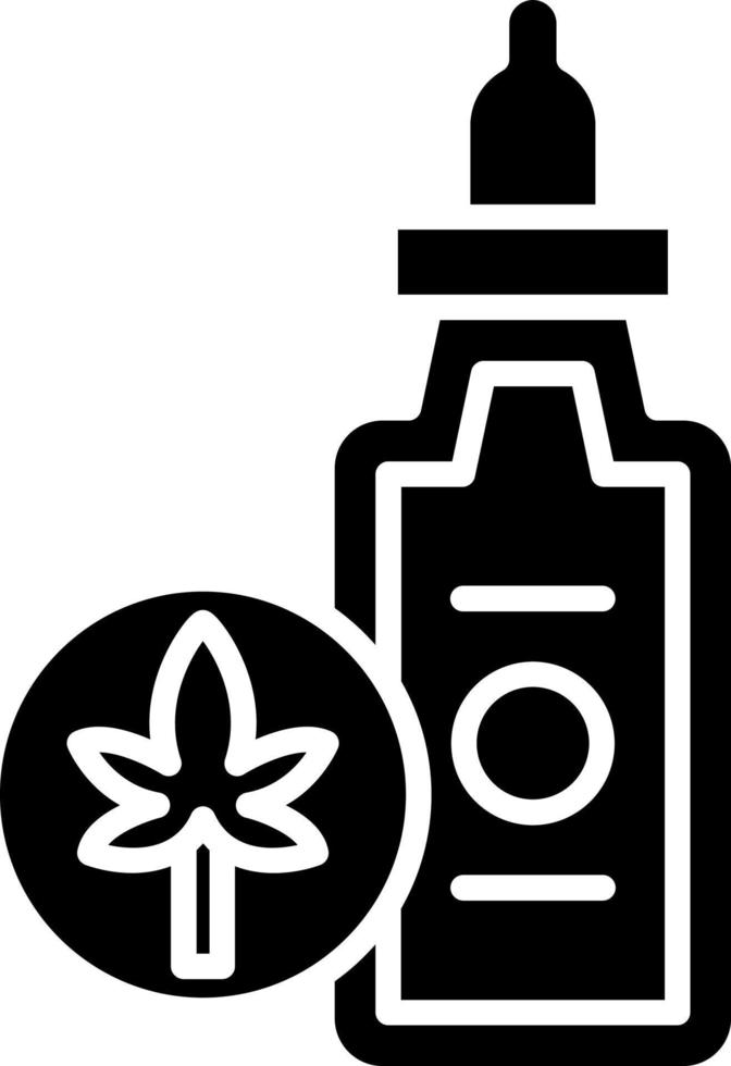 Cbd Oil Icon Style vector