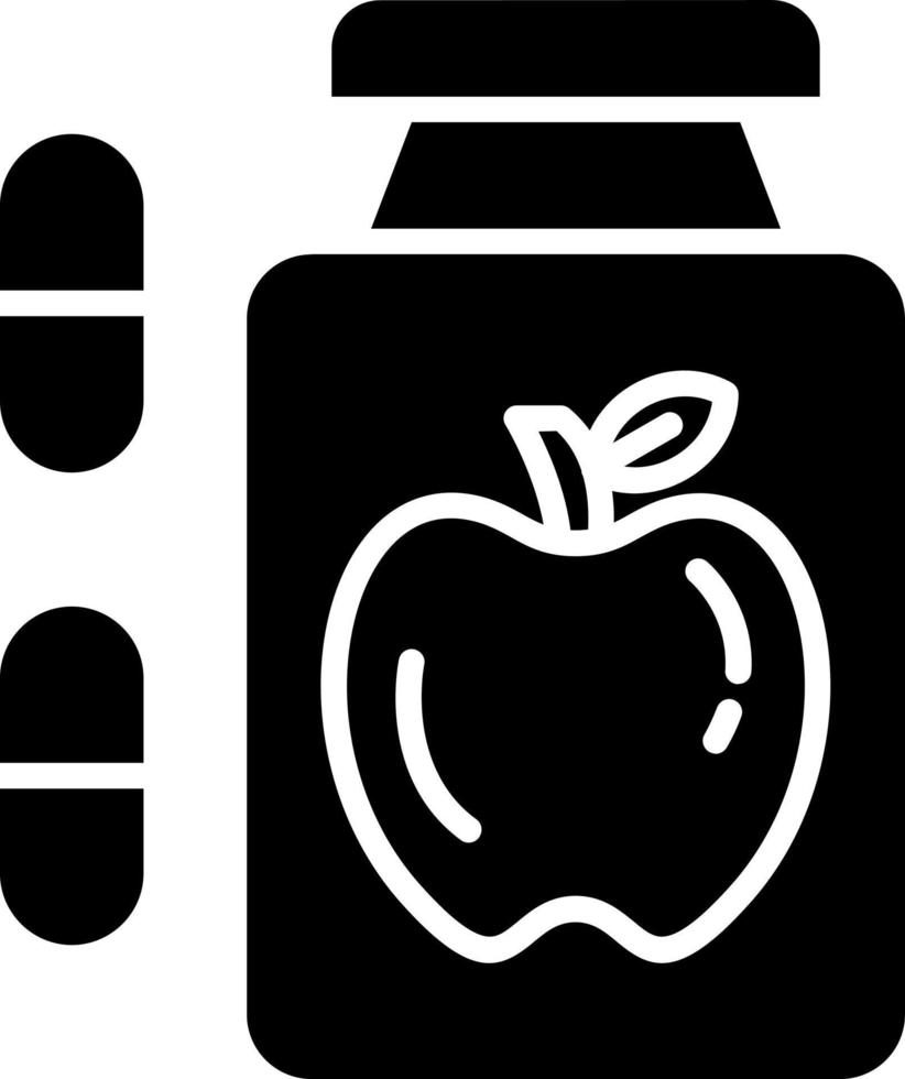Dietary Food Supplements Icon Style vector