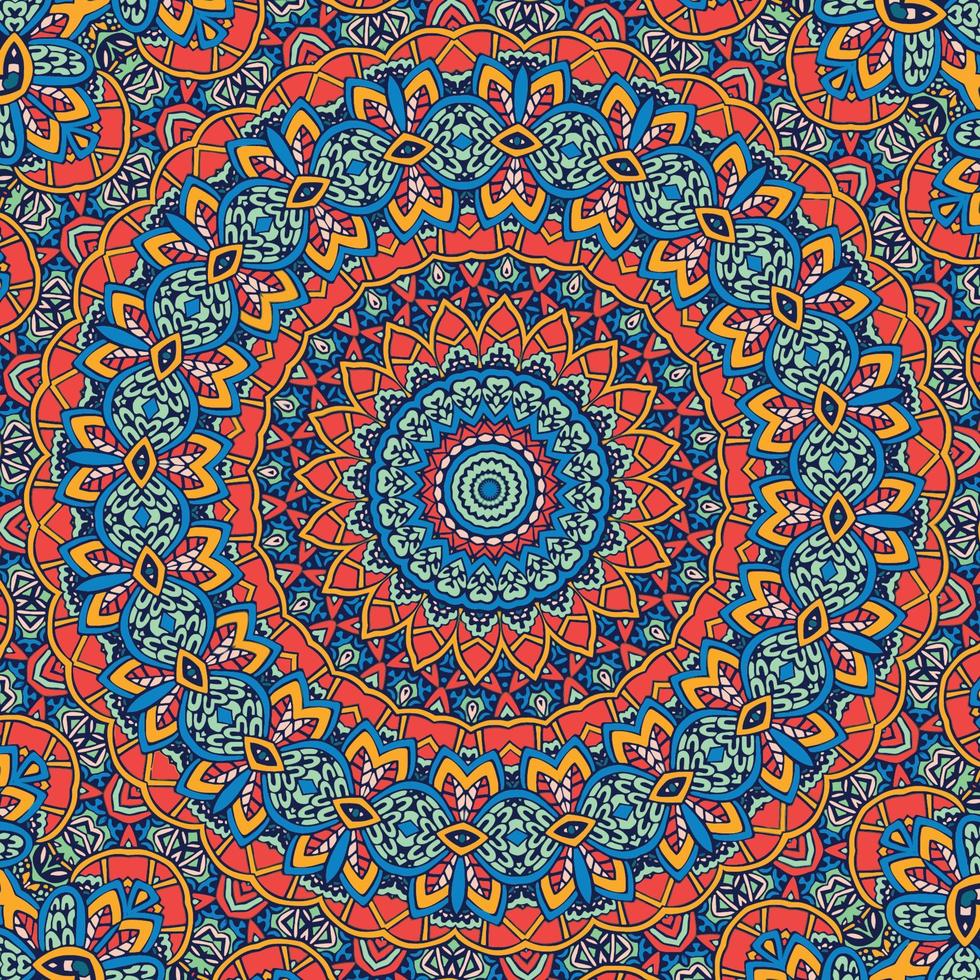 A colorful pattern with a circular pattern. vector