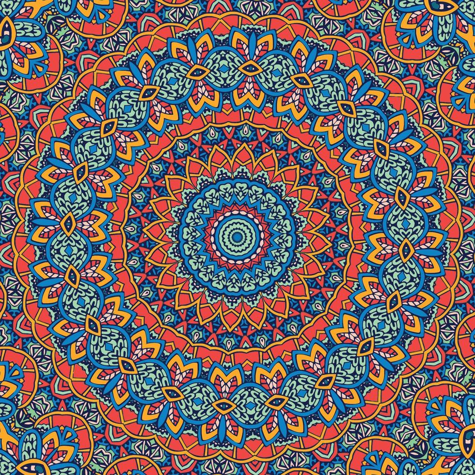 A colorful pattern with a circular pattern. vector