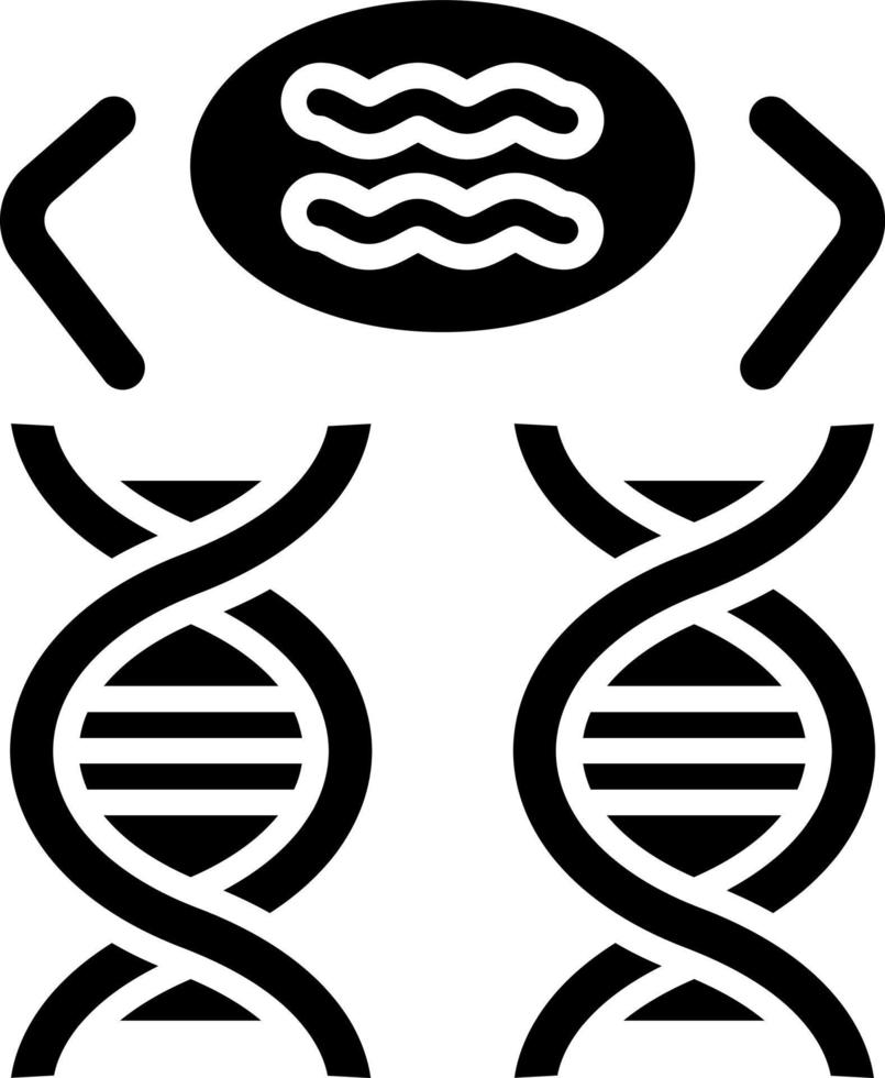 Genetic Comparation Icon Style vector