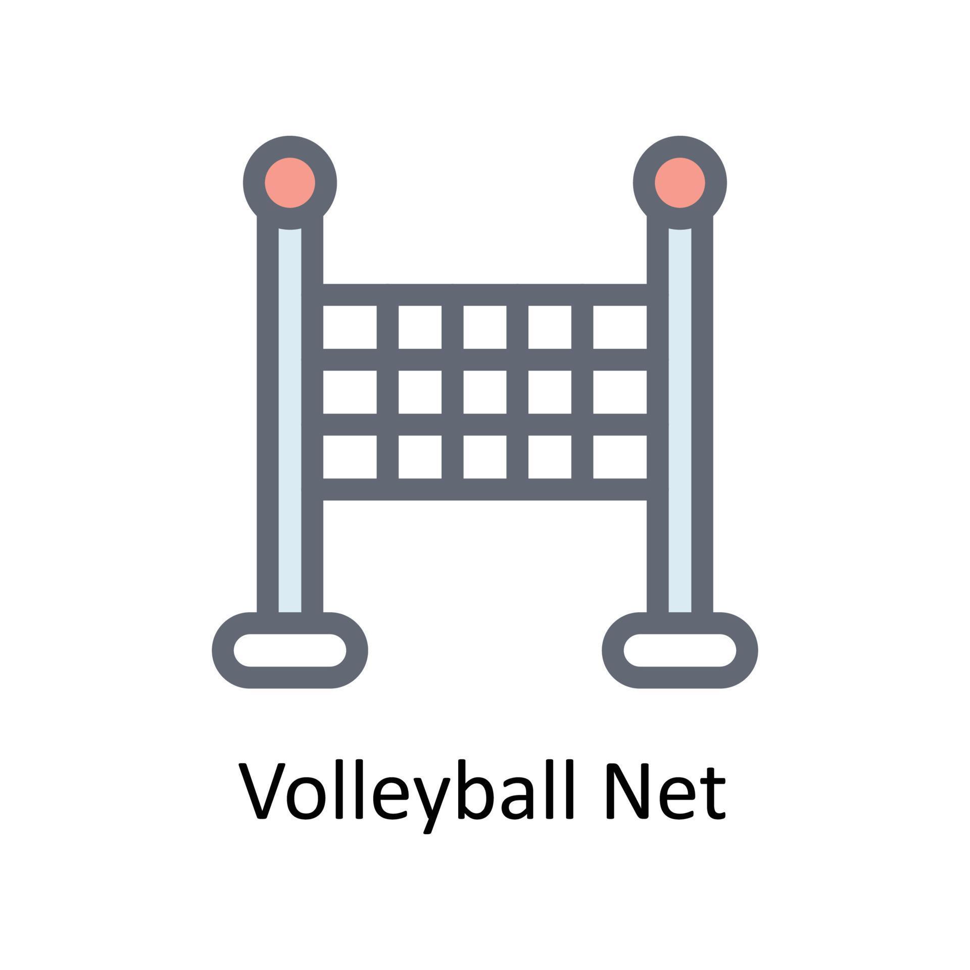 Volleyball net Vector Fill outline Icons. Simple stock illustration stock 21666571 Vector Art at