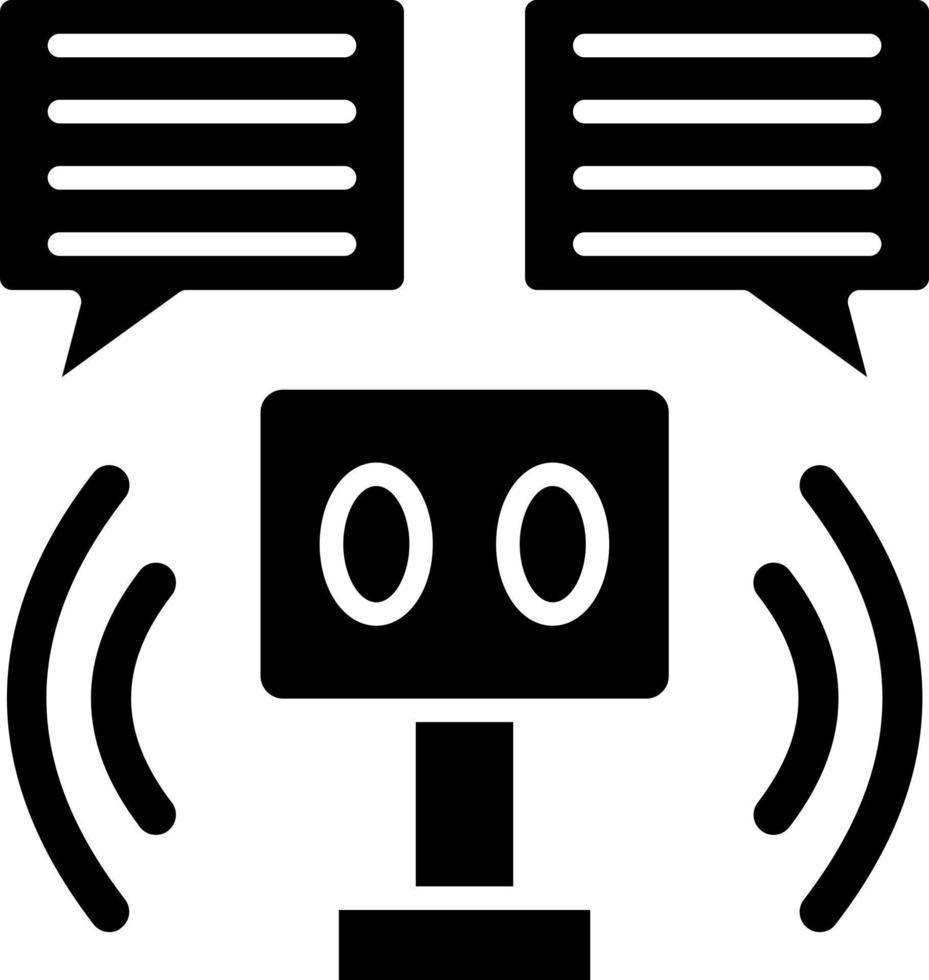 Robot Assistant Icon Style vector