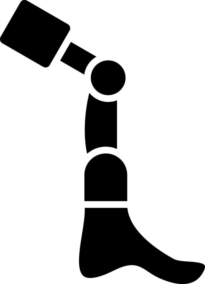 Bionic Leg Icon Style vector