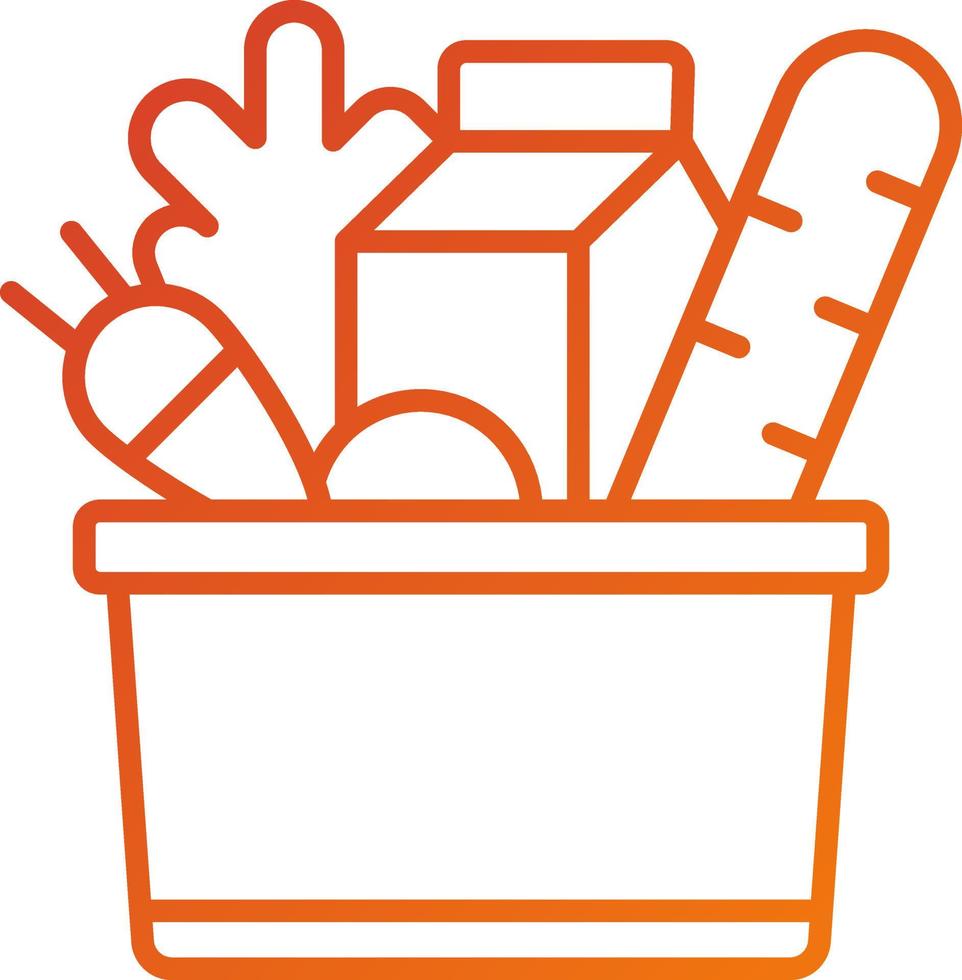 Groceries Icon Style vector
